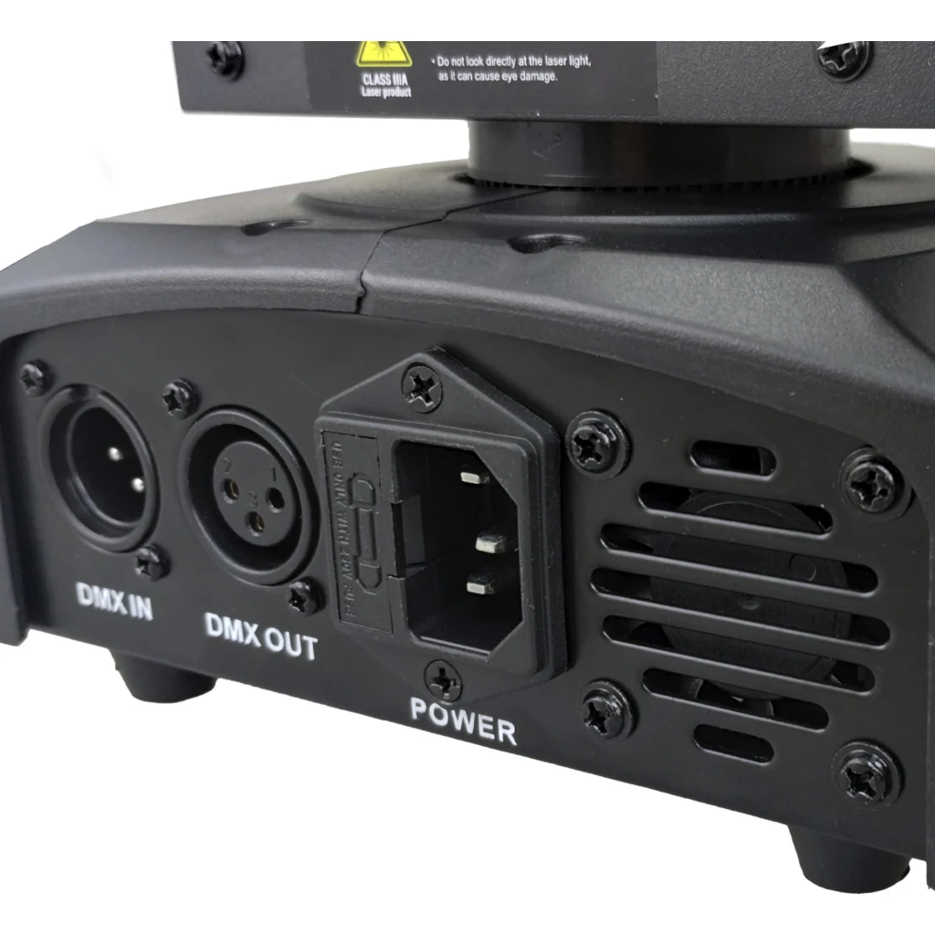 Imagen 4 de MLAB LUZ FIESTA ROBOT DUAL MOVING HEAD LASER STROBE 16 LED MIC MUSIC RGBW 3 EN 1