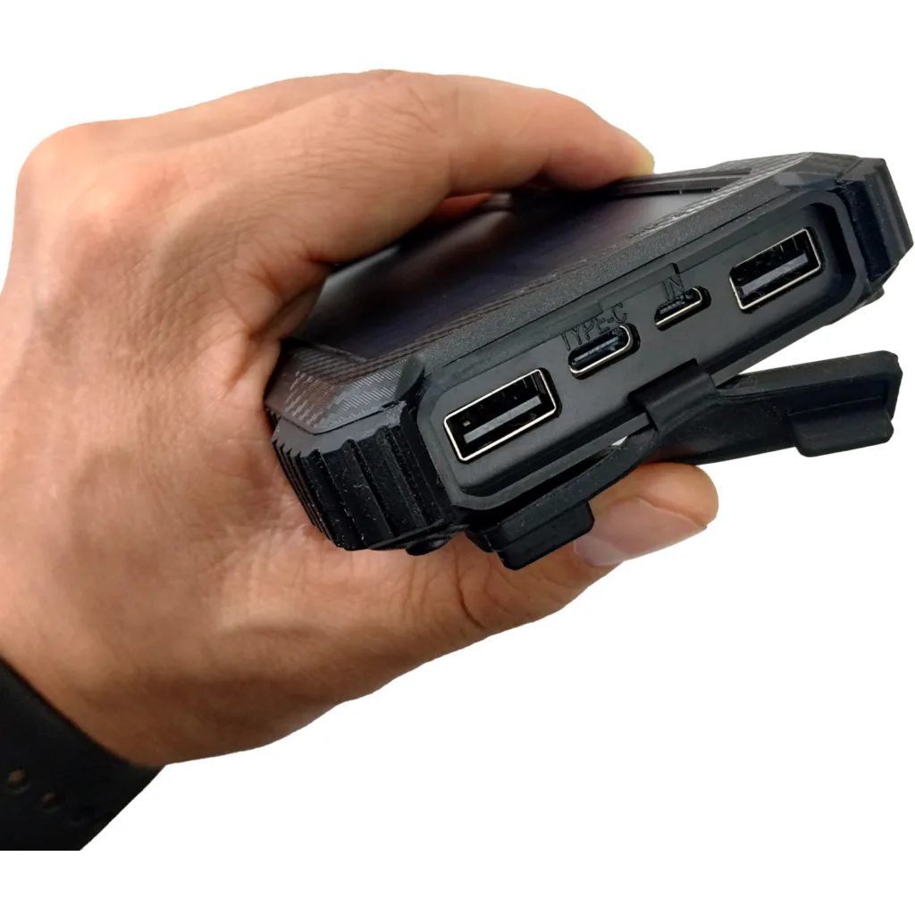Imagen 2 de MLAB POWERBANK SOLAR 10.000mAh CARGADOR PORTATIL ENERGY SOLAR LIGHT 5 EN 1