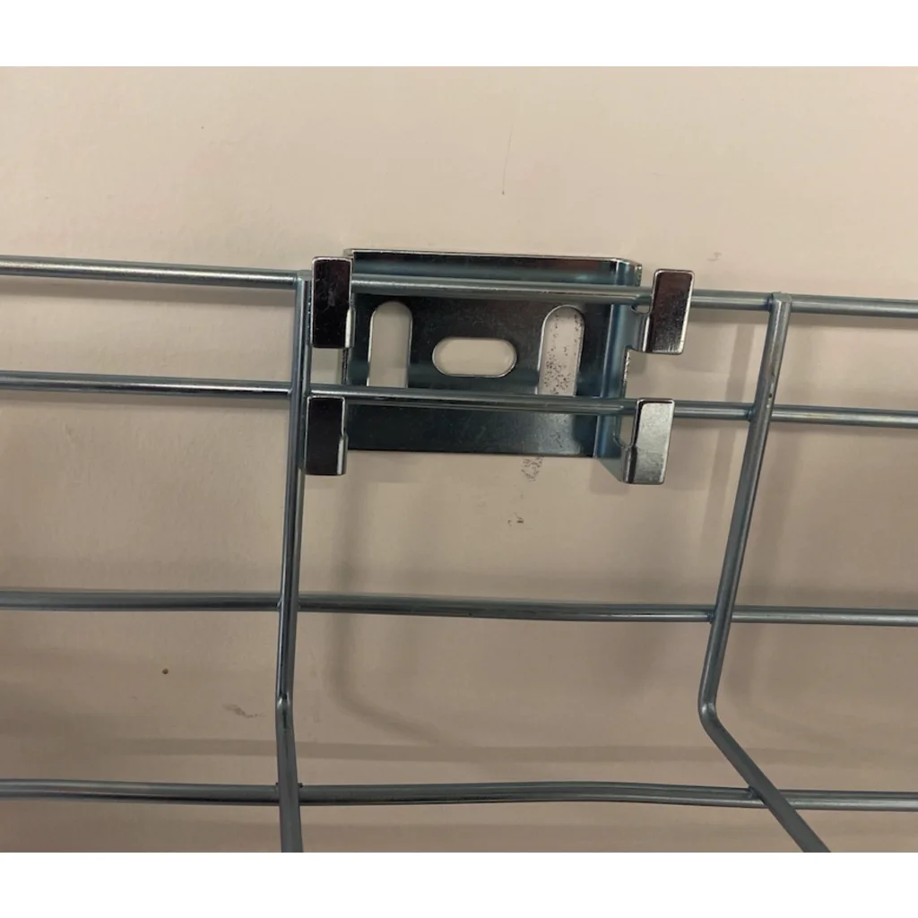 Imagen 1 de LINKCHIP Soporte Mural 77x45x20mm p/Escalerilla Canasto Malla Hilo