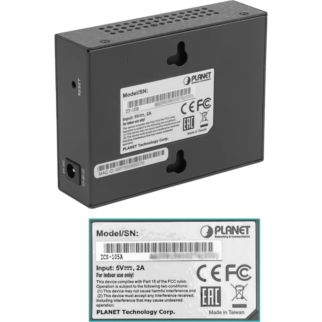 Imagen 2 de PLANET 1-SFP-100 1-DB9-M RS232 RS422 RS485 5VDC Convertidor Ethernet