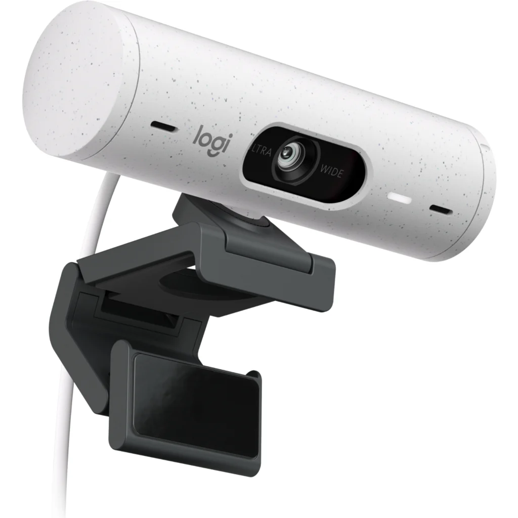 Imagen 3 de Webcam Logitech Brio 500 4mp Full HD 1080p Micrófono Integrado USB-C Blanco