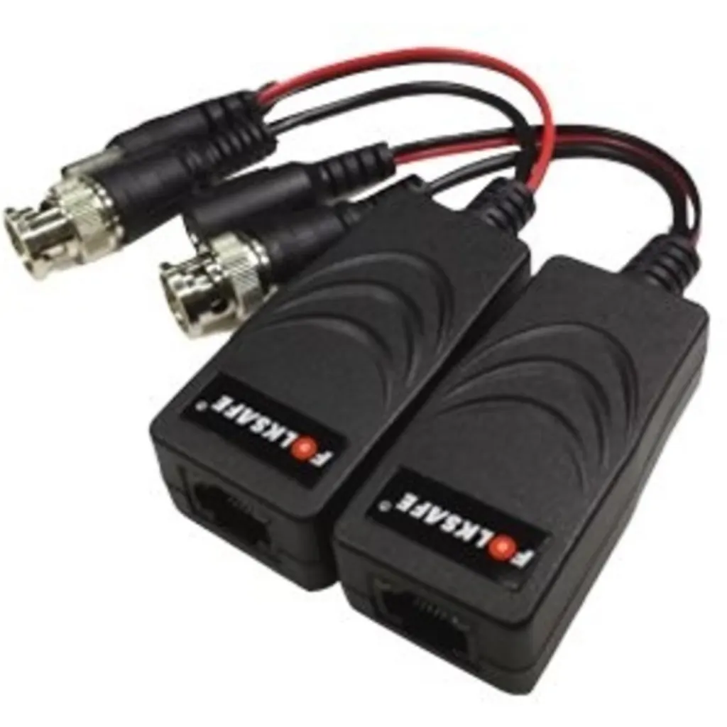 Imagen 2 de Video Balun HD terminal cable BNC + Input Power (El Par)
