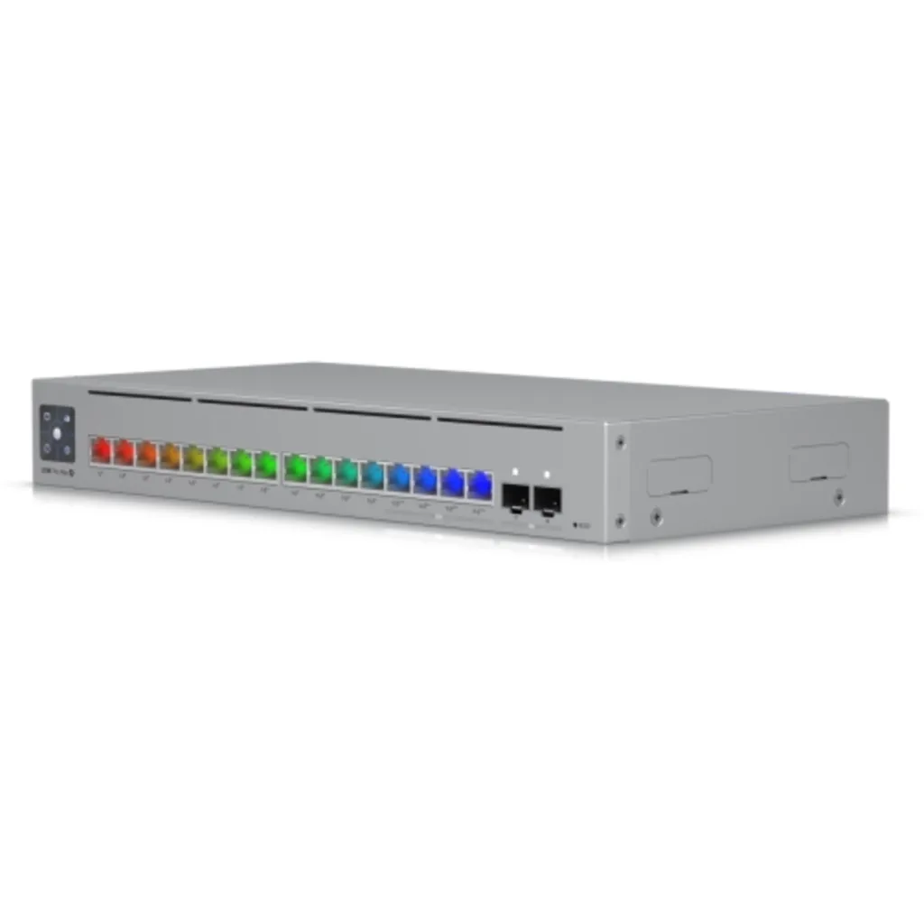 Imagen 4 de Switch Ubiquiti 12-1000 4-2500 POE++ 180W-TOT 2-SFP+10G REQ-UNIFI SWITCH L3