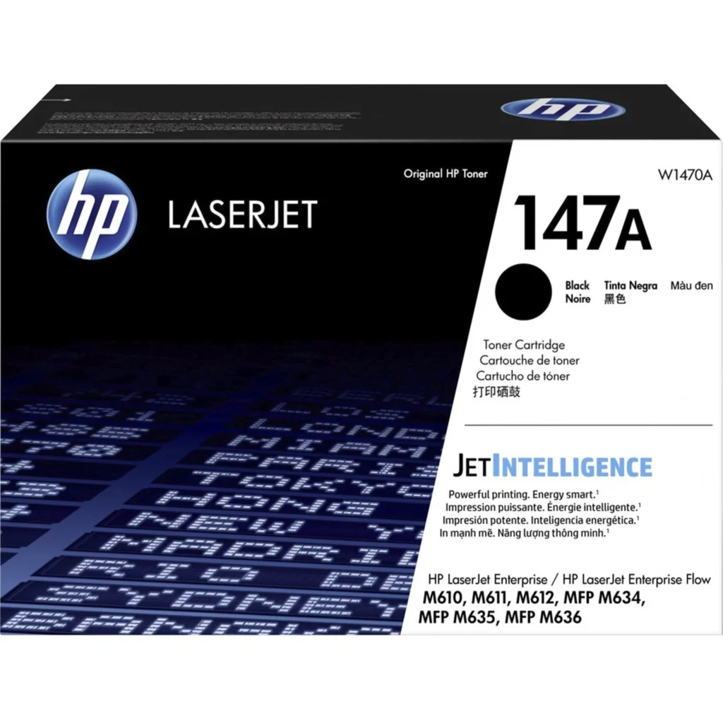 Toner HP 147A Negro para LaserJet M610dn/M611dn/M611x/M612dn/M612x, 10.500Pág