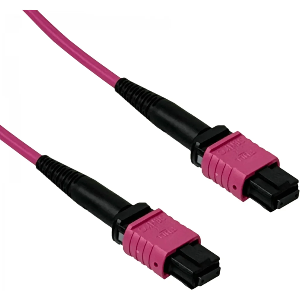 Imagen 3 de UI 3mt MPO-MPO 12-Fibras Type-B OM4 Multimodo MM Jumper Fibra LSZH