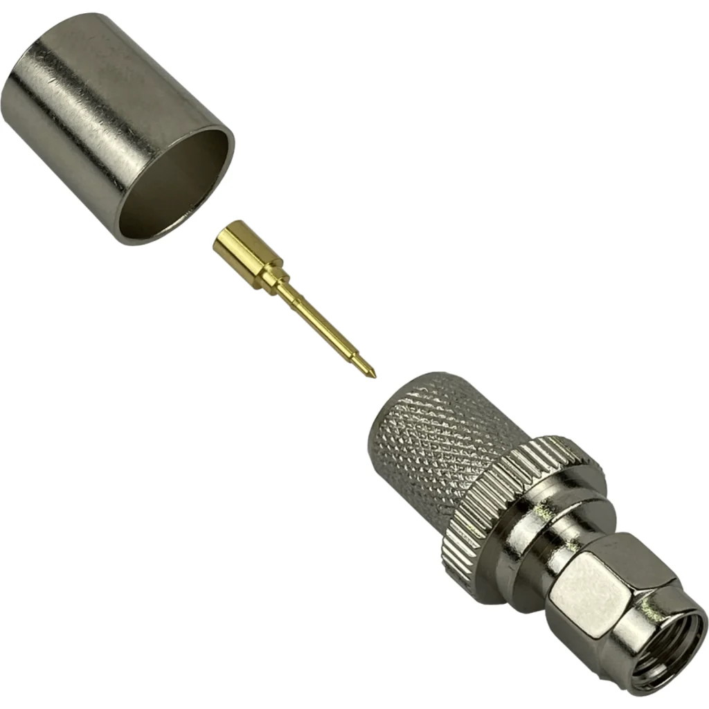 Imagen 1 de .SMA-Macho CA400 LMR400 Conector Coaxial Serie-400