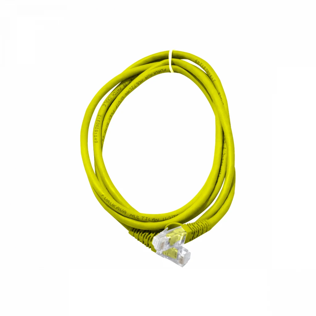 Imagen 2 de FURUKAWA 2mt Cat6 Amarill U/UTP LSZH Cable Patch RJ45 Gigalan 35120015