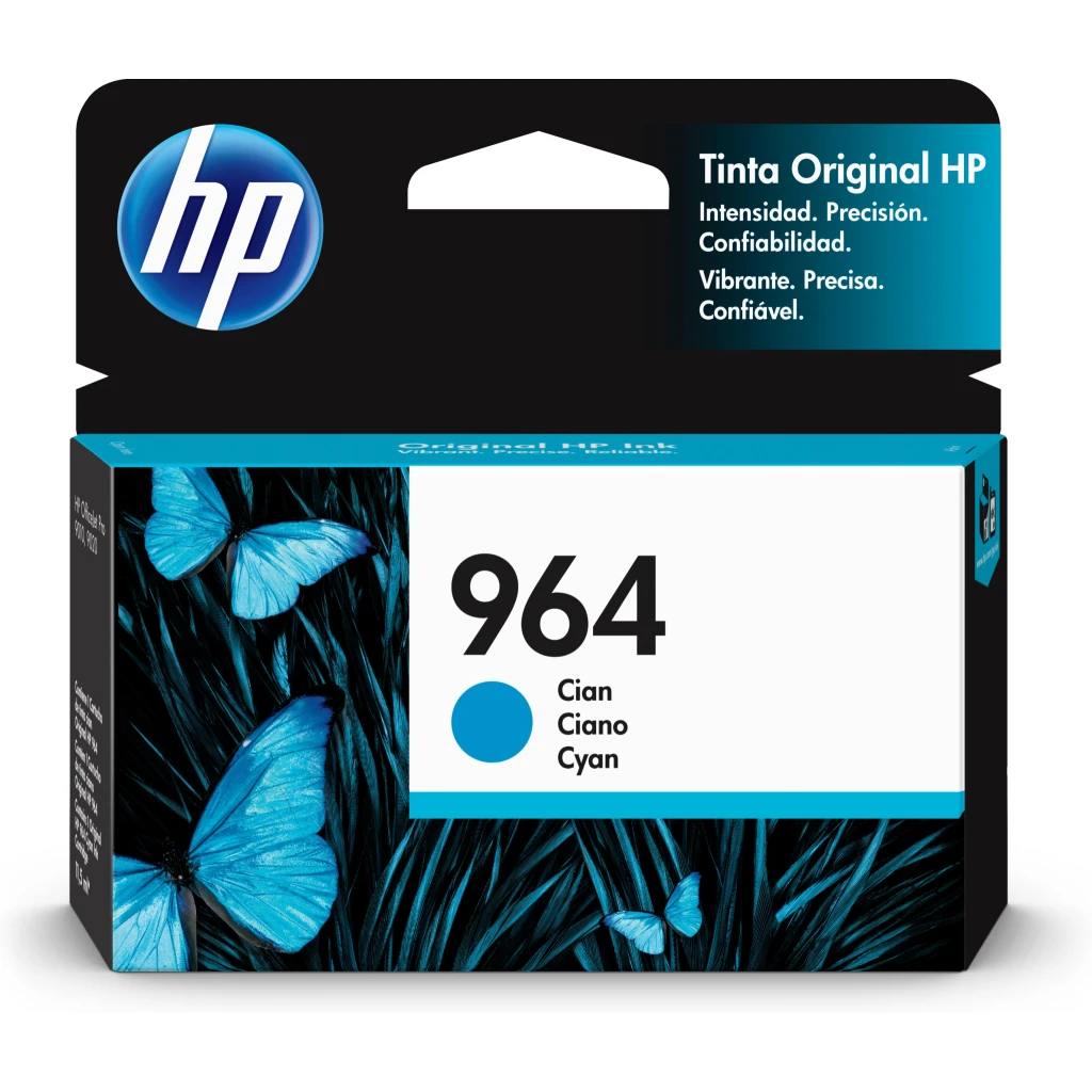Cartridge HP 964 Cyan Impresora Tinta Officejet Pro 9010/9020, 700 Páginas 10ml