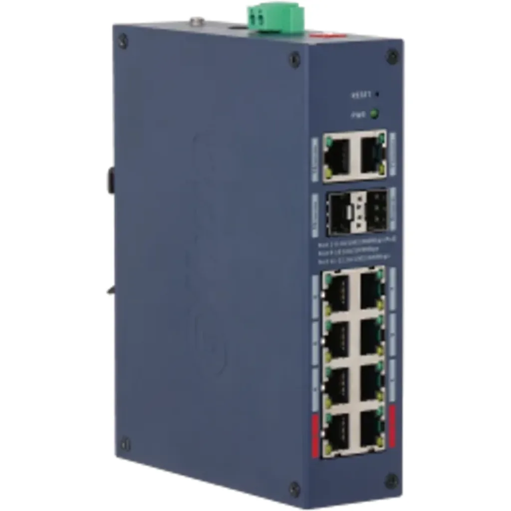 Imagen 2 de DH-CHS4212-8GT-110. 12-Port Cloud Managed Hardened Gigabit Switch with 8-Port PoE