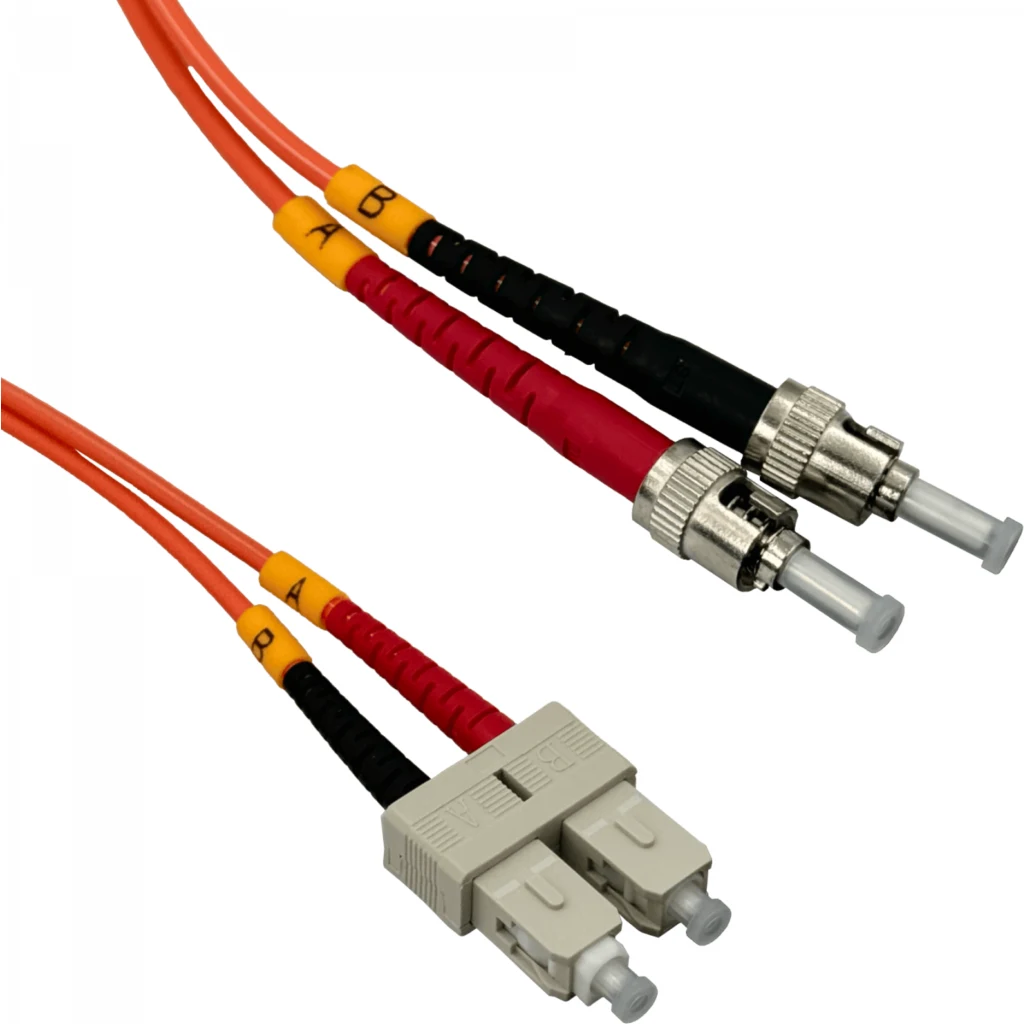 Imagen 1 de 2mt ST-SC OM1 MultiModo MM Duplex Jumper Fibra 62.5/125um LSZH 