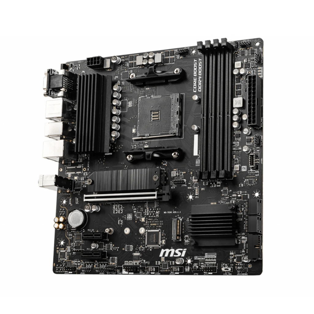Imagen 2 de Tarjeta Madre MSI B550M PRO-VDH AMD AM4 4*DDR4 2*M.2 DP HDMI VGA LAN mATX