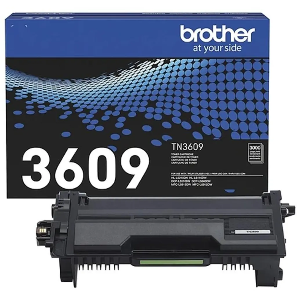 Toner Brother TN3609 Negro, para DCPL5510DN 5660DN/MFCL5915DW 6915DW 3.000Pág