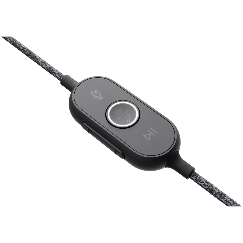 Imagen 8 de Audífonos Alámbricos Logitech Zone USB-C c/Micrófono Cancel Ruidos Negro p/Teams