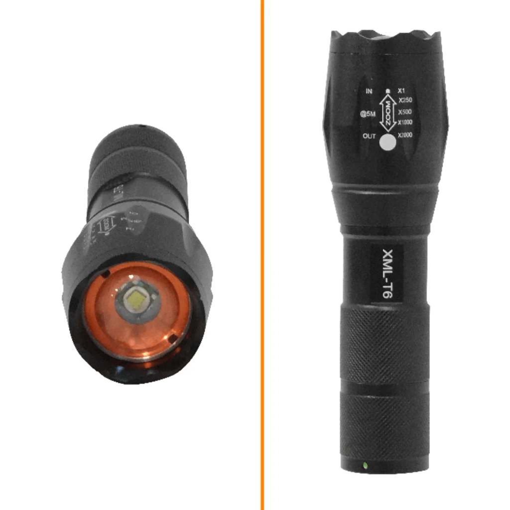 DM-L03 1-LED incluye cargador/4,2V y pila 18650 litio Linterna XML-T6