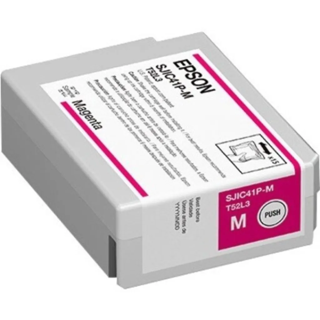 Cartridge Epson SJIC41P-M Magenta para Impresora de etiquetas CW-C4000, 50ml