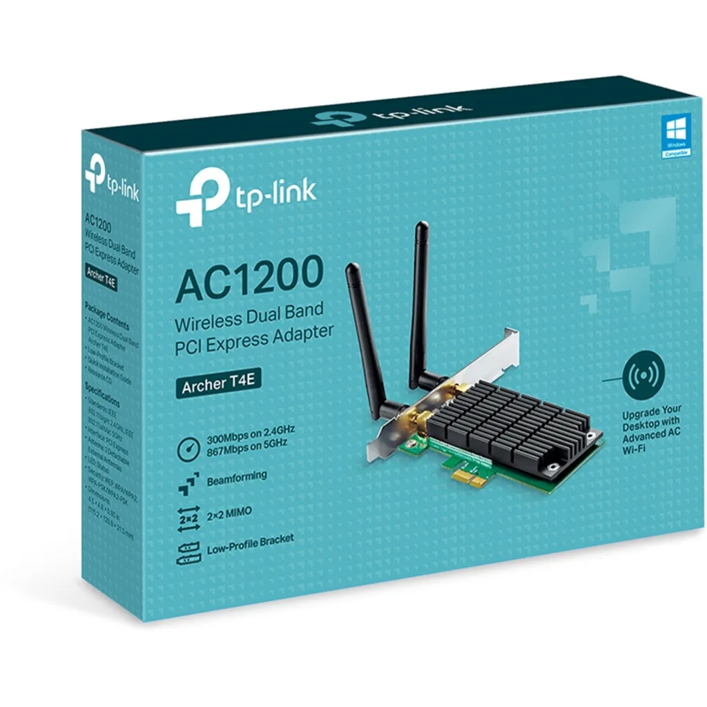 Imagen 5 de Tarjeta de Red Inalámbrica Interna TP-Link Archer T4E WiFi 5 PCIe 2 DuaBand LowP