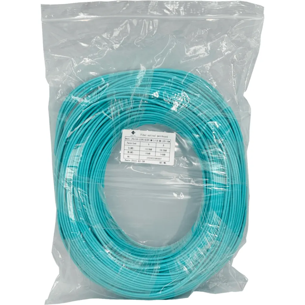 100mt LC-SC OM3 MultiModo MM Duplex Jumper Fibra 50/125um 3.0mm LSZH