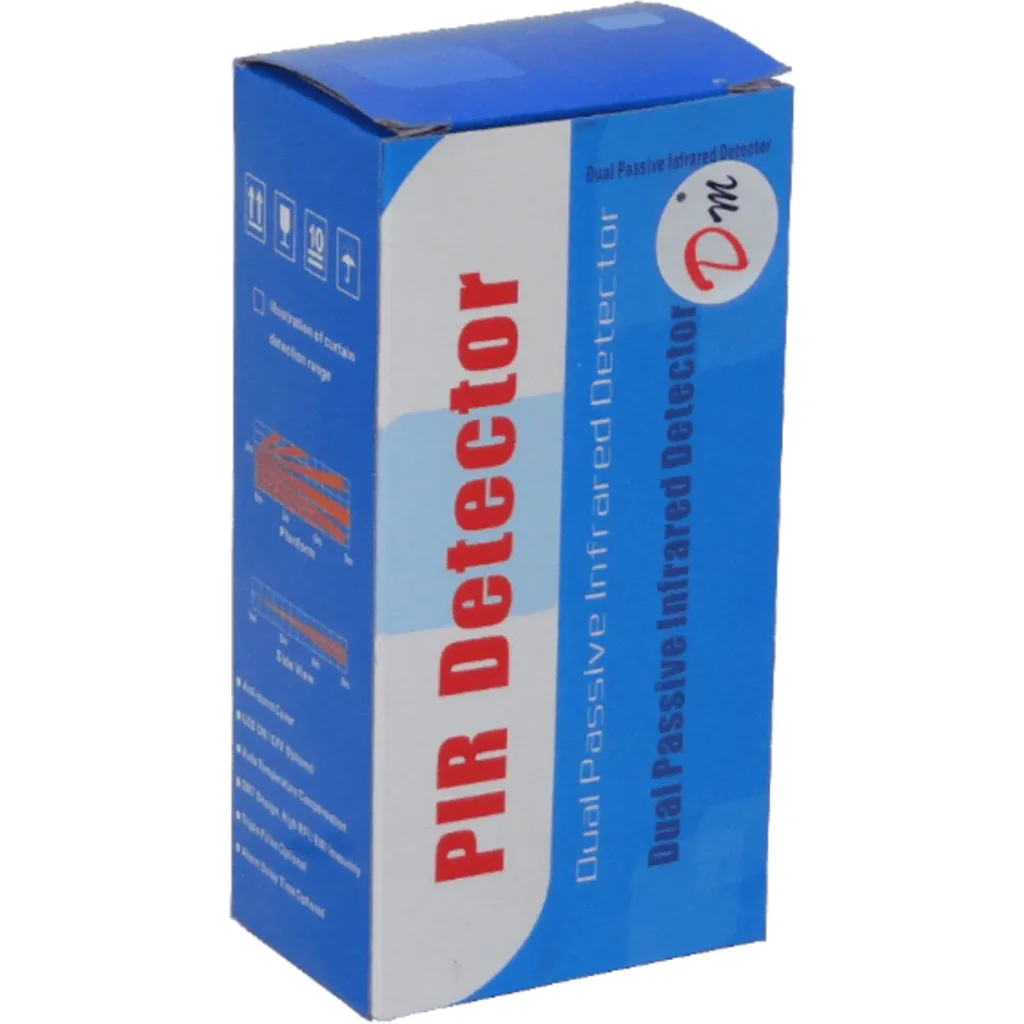 PIR dual inalamb. inc/Bat9V Sensor Movimiento 107x58x41mm 110o 2-12mt