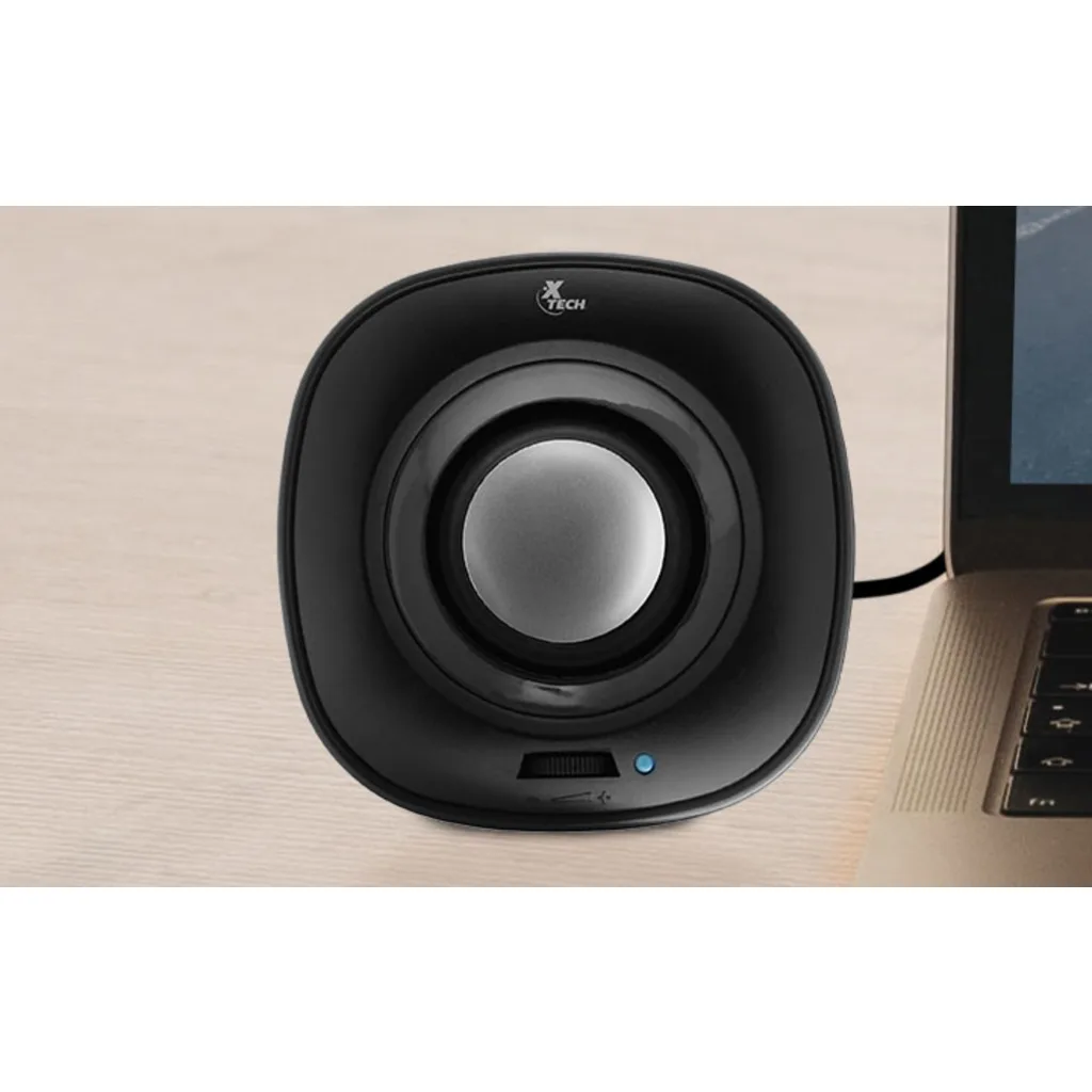 Imagen 4 de Parlante Xtech Spekter XTS-115BK 2.0 Canales 6W RMS 3.5mm Power USB Negro