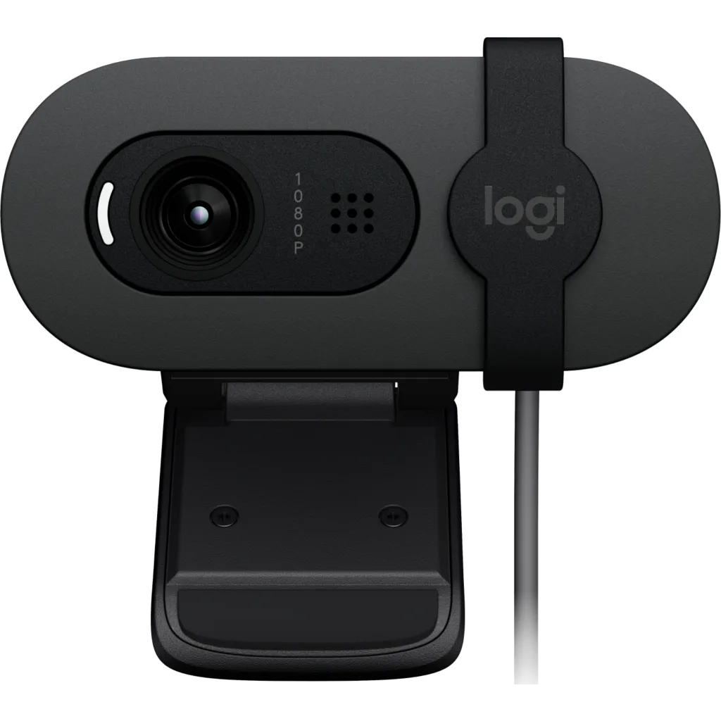 Imagen 1 de Cámara Web Logitech Brio 100 FHD1920*1080 30pps 2MP c/Mic USB tipo-A Grafito