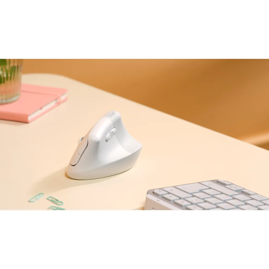 Imagen 8 de Mouse Ergonómico Inalámbrico Logitech Lift Vertical Óptico 4000DPI 6 BT Blanco