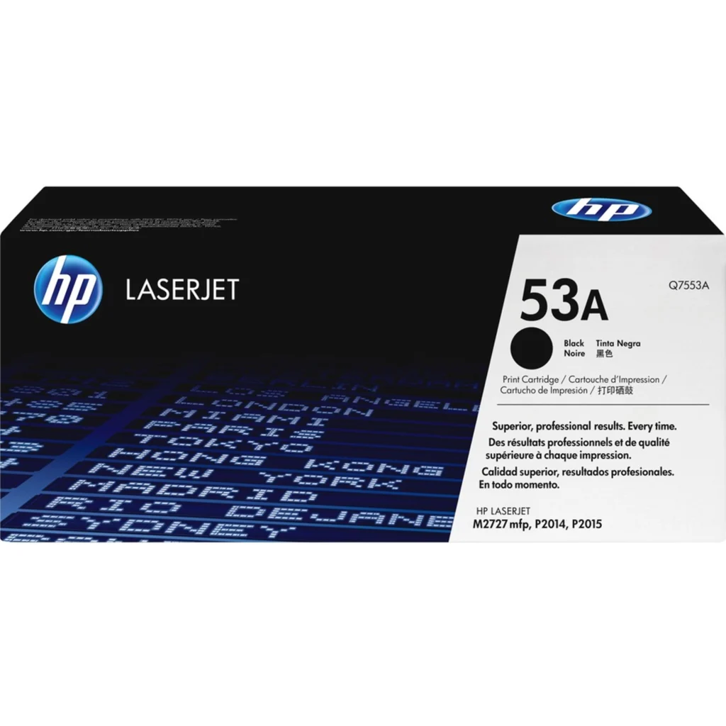Cartucho de Tóner Negro HP 53A LaserJet parox 3000 pág. p/ P2015/ 2014 /M2727