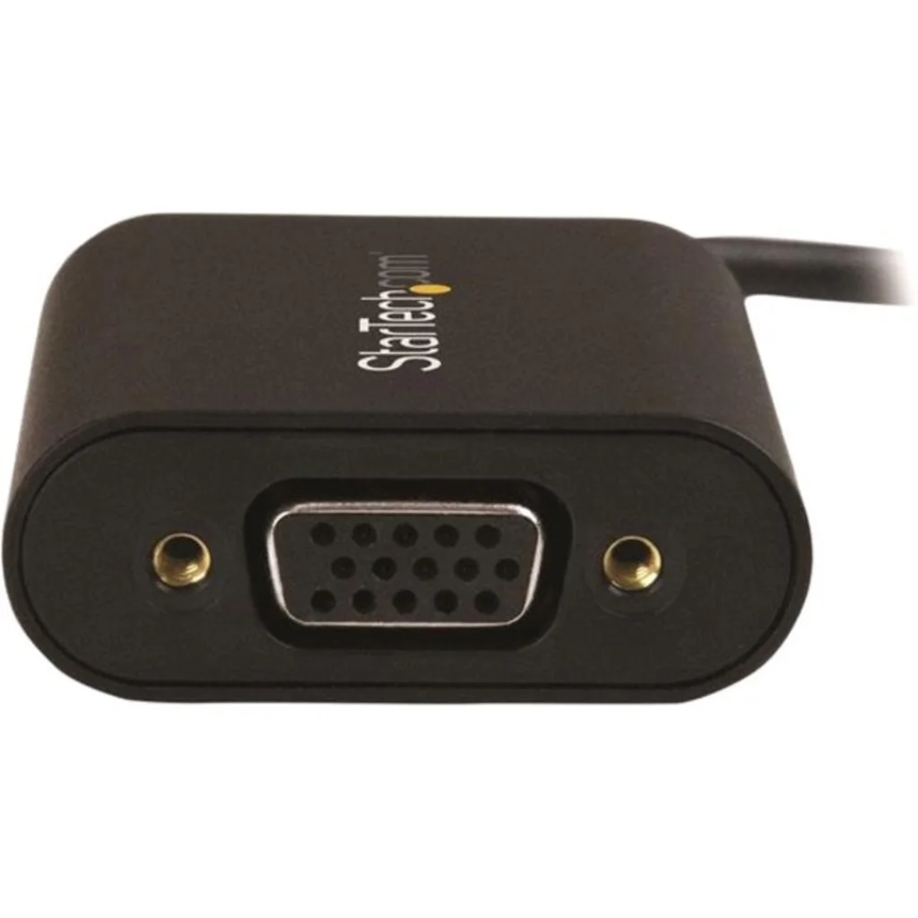Imagen 1 de Adaptador Gráfico USB-C a VGA con Interruptor de Modo de Pres. 1920*1200 Negro