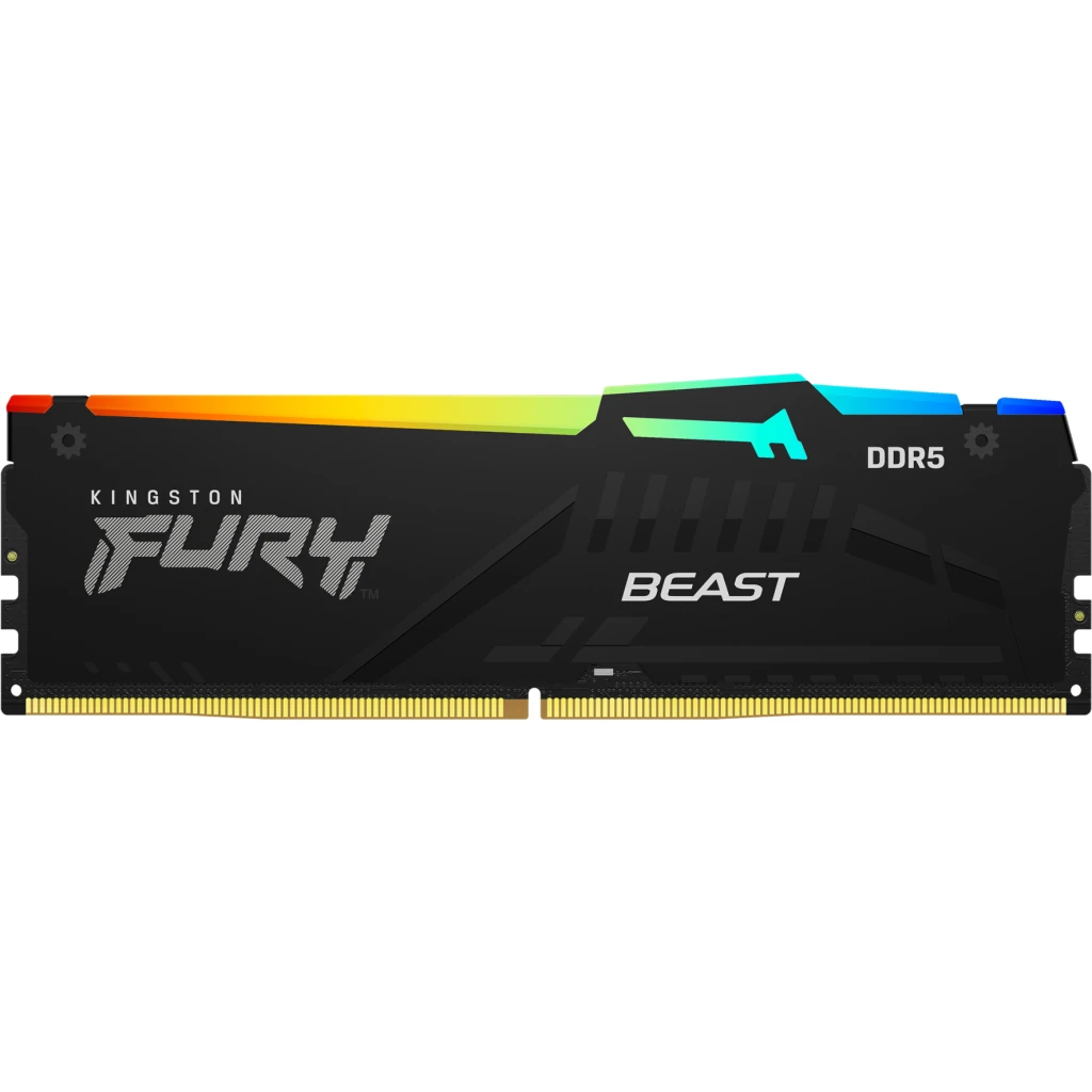 Imagen 1 de Memoria RAM 16GB DDR5 6400MHz DIMM CL32 1.4v 288p Kingston FURY Beast RGB Expo 