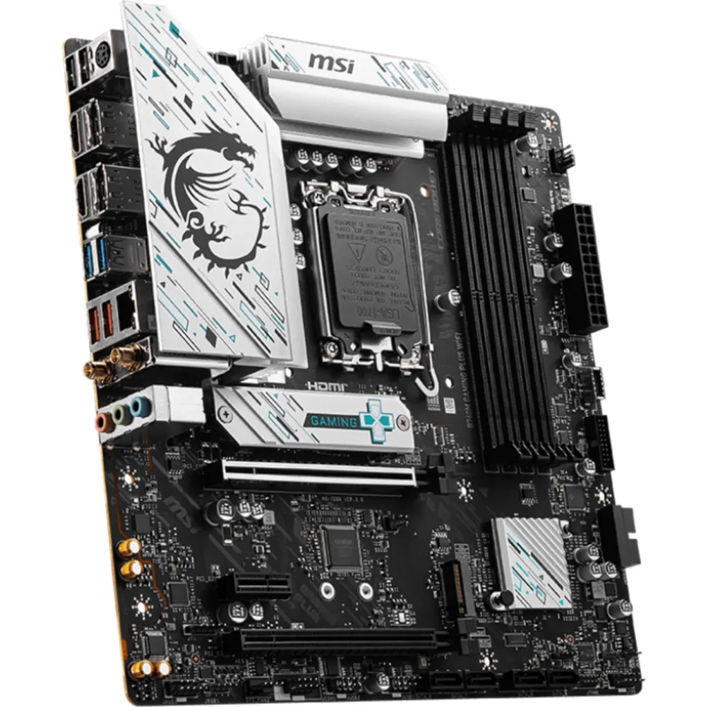 Imagen 3 de Tarjeta Madre MSI B760M GAMING PLUS WIFI LGA1700 4*DDR5 HDMI DP 2*M.2 mATX