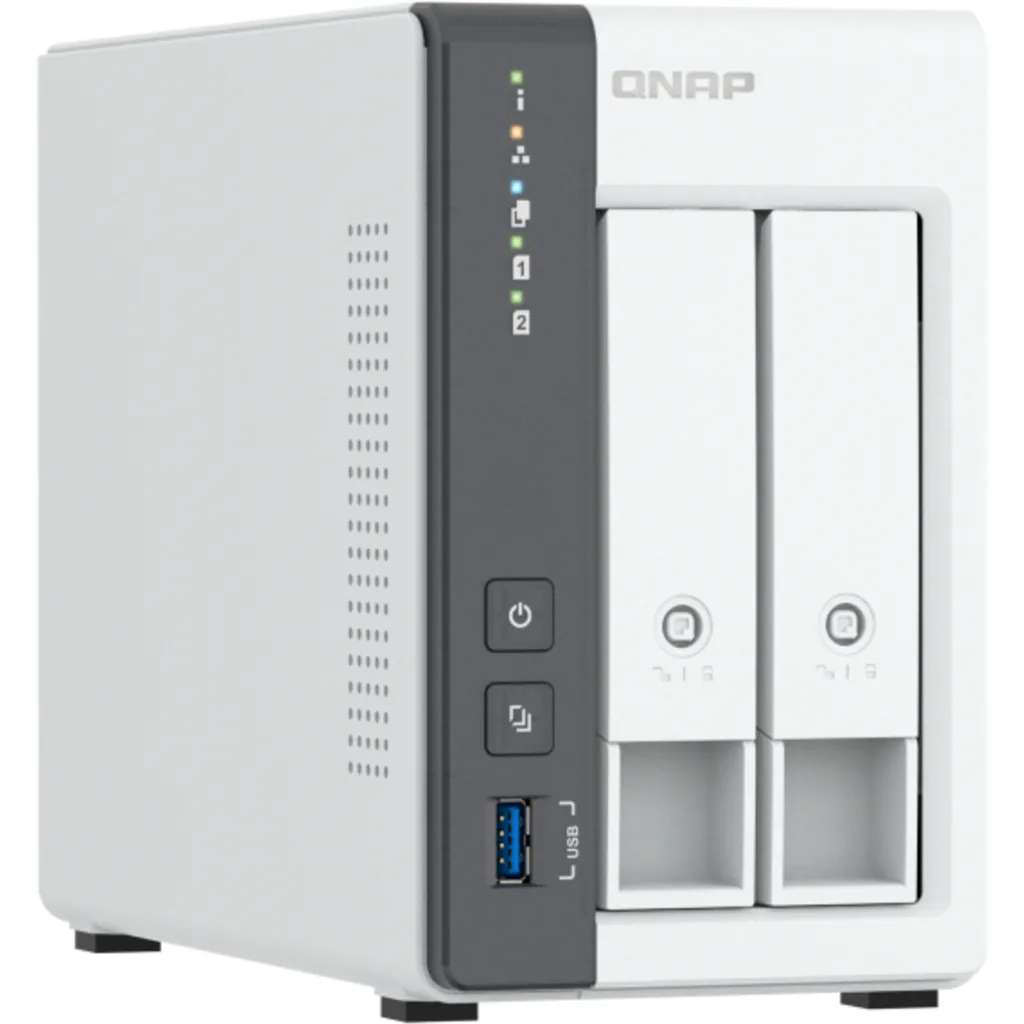 Imagen 2 de NAS QNAP TS-216G-US ARM Cortex A55 RAM 4GB 2*Bahias 3.5" HDD/SSD SATA