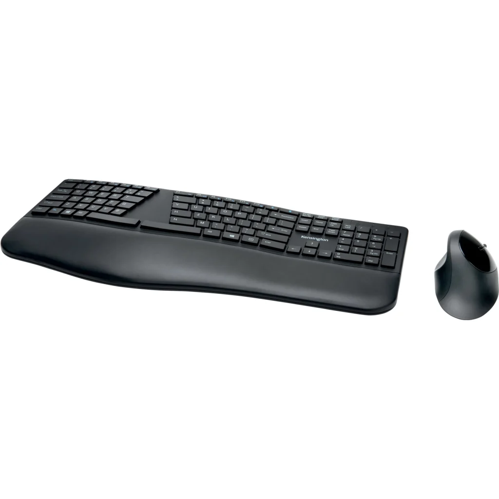 Imagen 9 de Kit Teclado Mouse Inalámbrico Ergonómico Kensington Pro Fit Ergo Bluetooth Negro