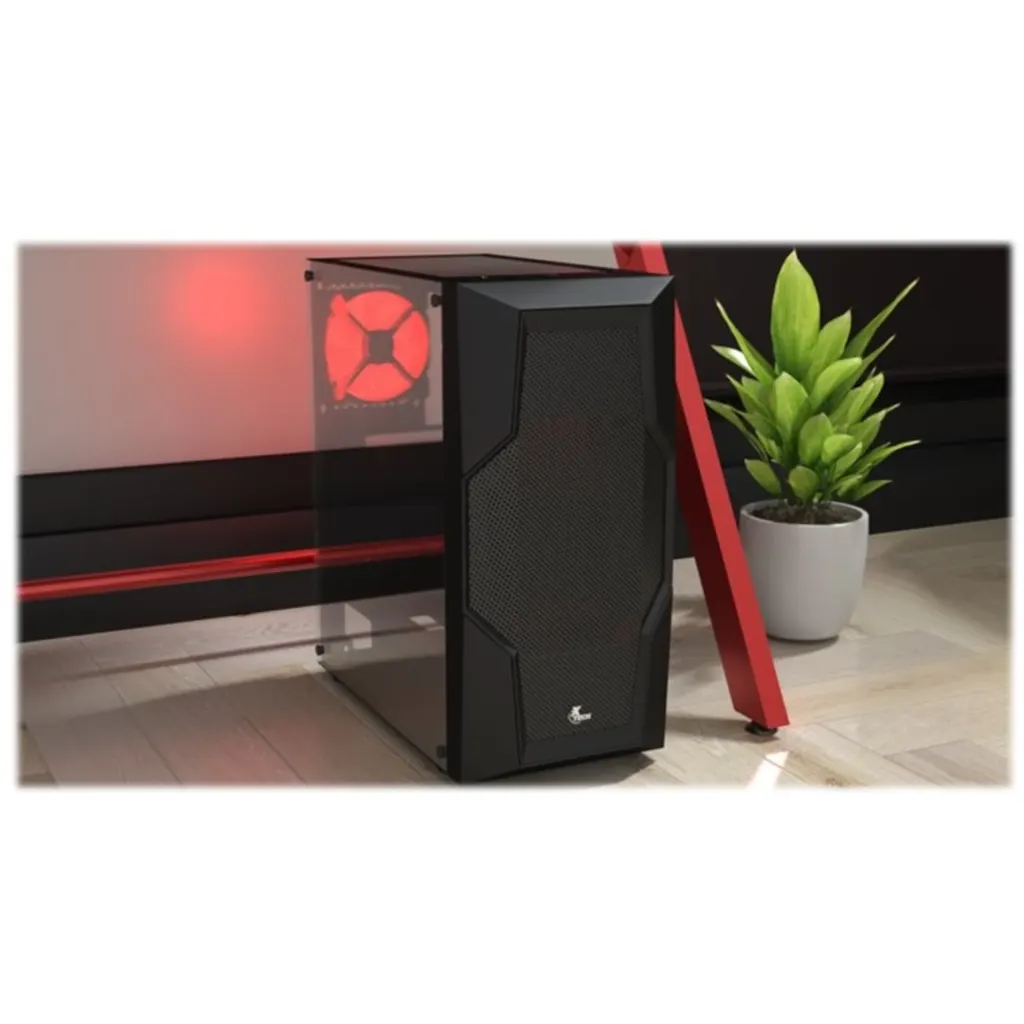 Imagen 10 de Gabinete Gamer Xtech XT-GMR4 Phobos Panel lat Vid templado ATX MTower Negro