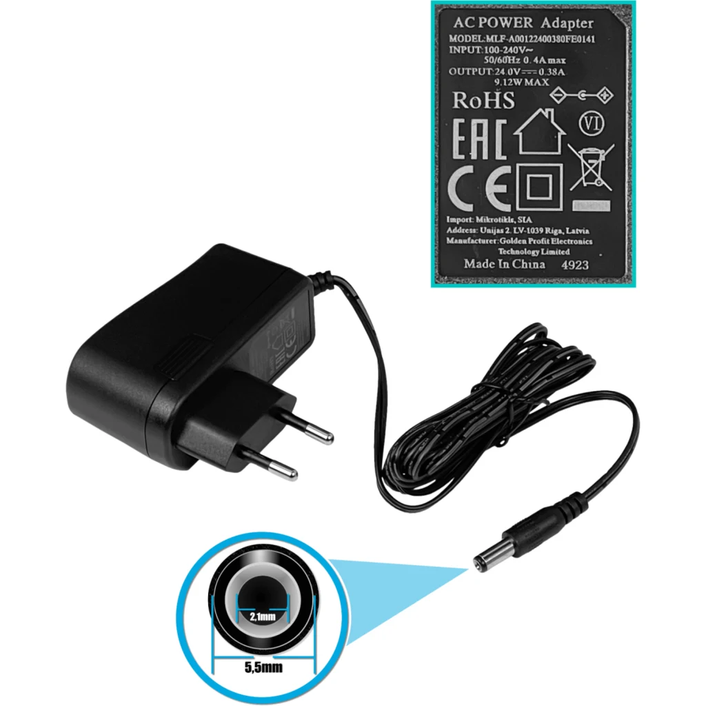 Imagen 4 de MIKROTIK 5-100 L4 850MHZ 64MB CAJAPLASTICA INC-FUENTE-PODER RB750R2