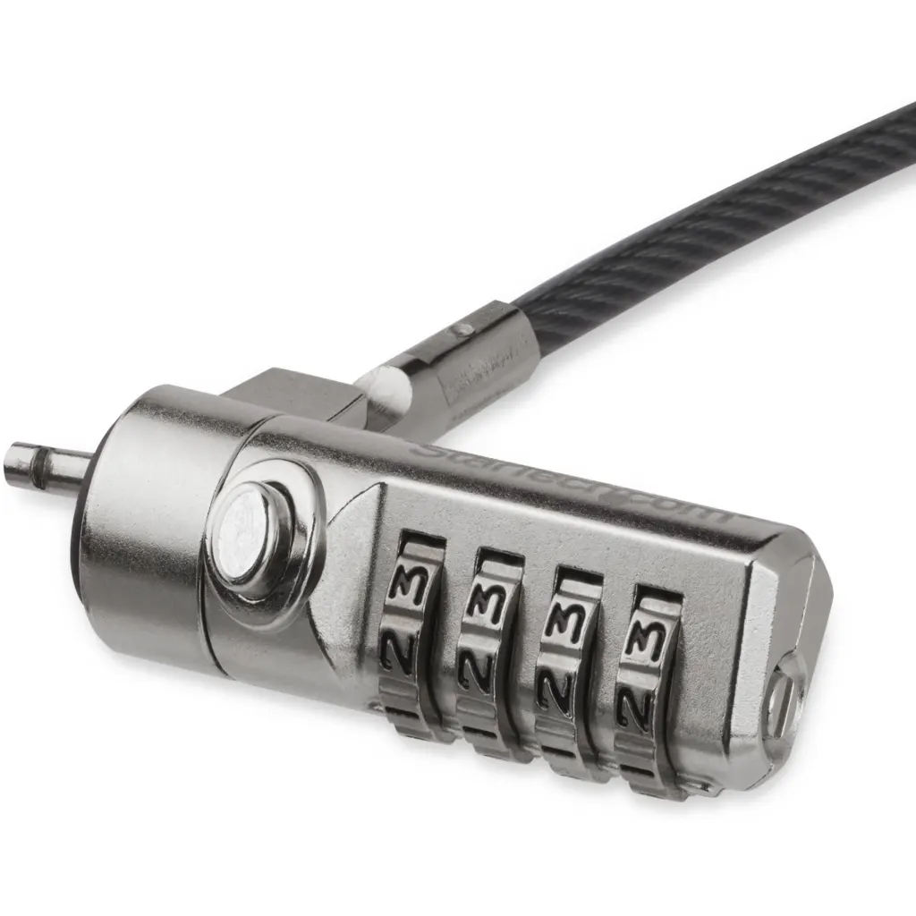 Cable de Seguridad StarTech LTLOCK4D, cable de 2mt  con CLAVE 4 Digitos