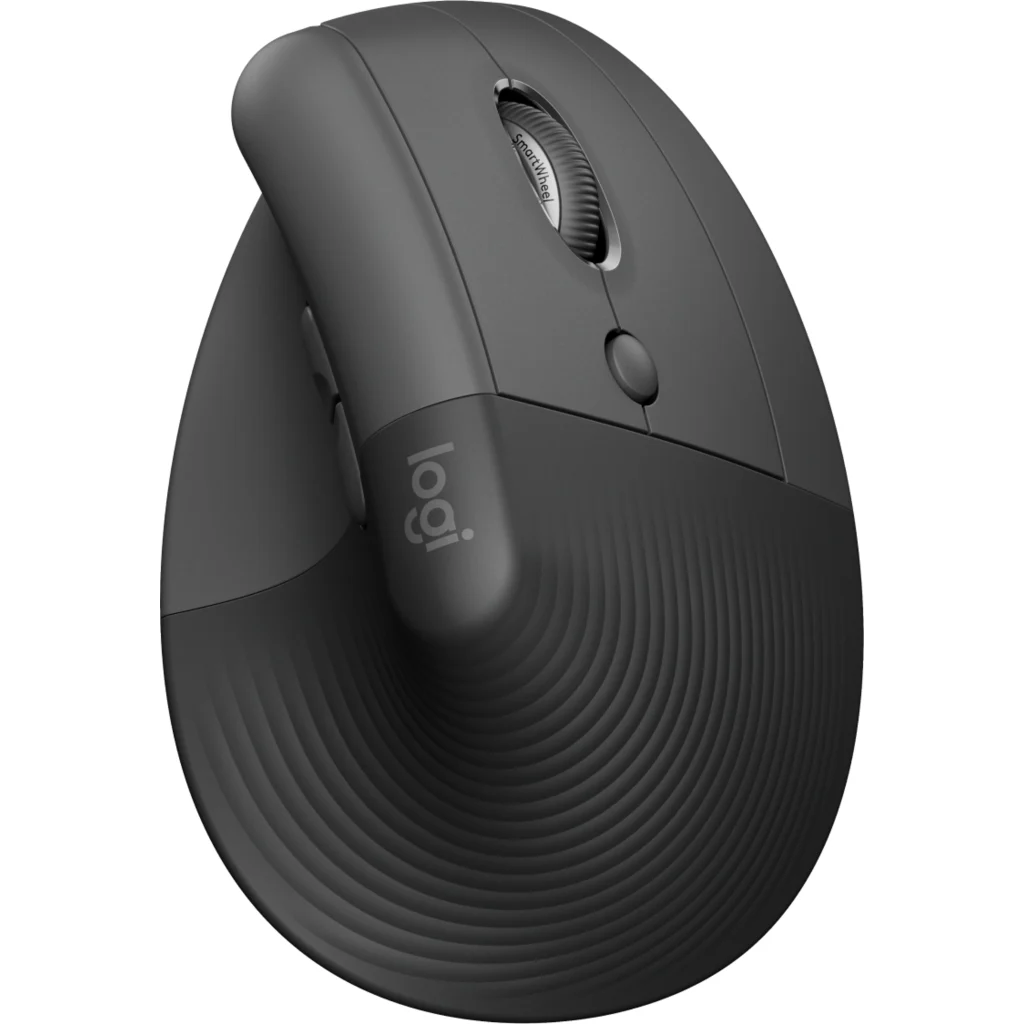 Mouse Ergonómico Inalámbrico Logitech Lift Vertical Óptico 4000DPI 6 Btn Grafito