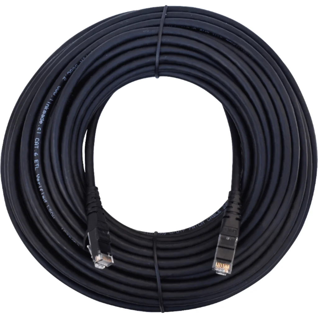 Cable de Red Linkmade CAT6 LSZH INYECTADO 20mts Color NEGRO