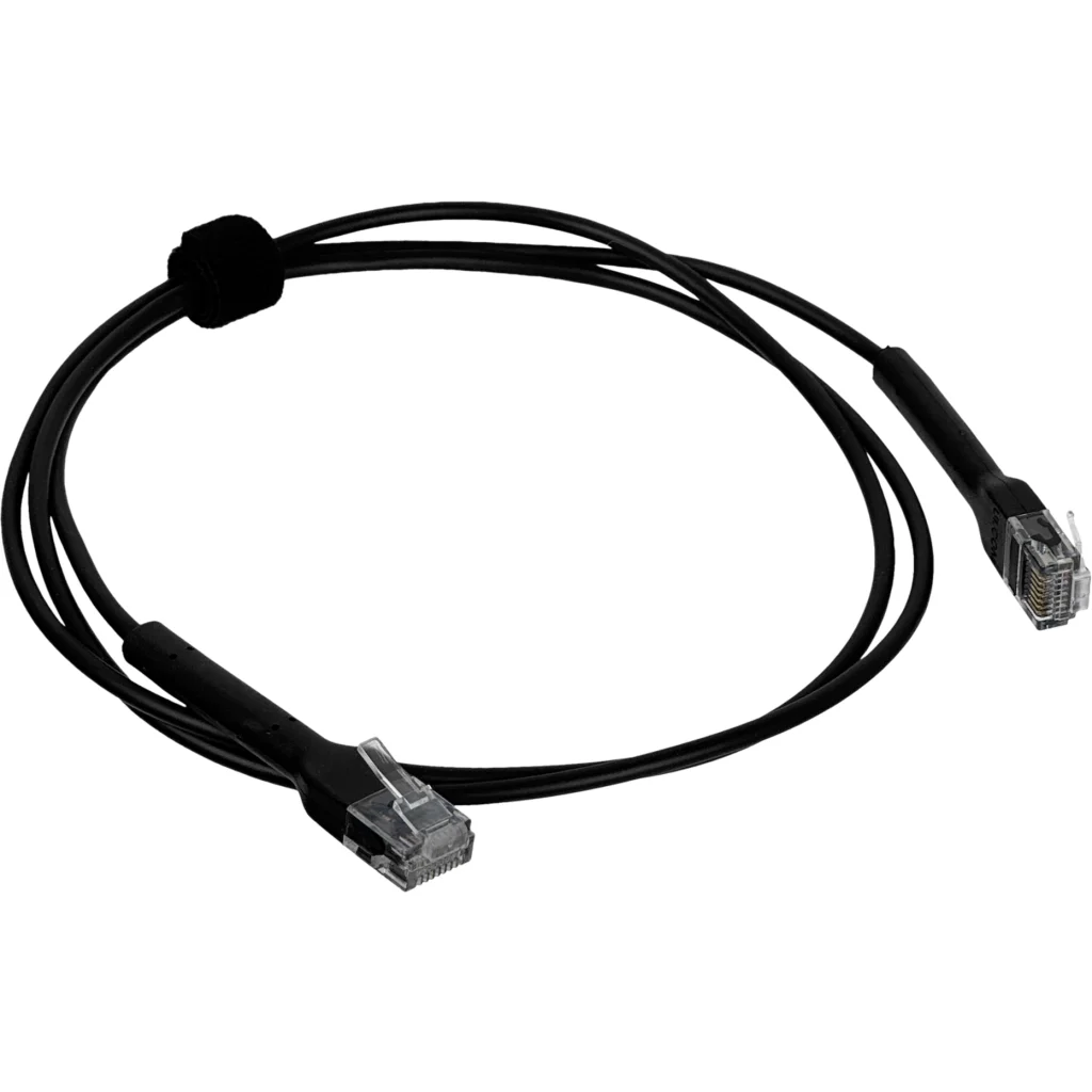 Imagen 2 de UBIQUITI Negro 1mt Cable Cat6 RJ45 100cm U-Cable-Patch-1M-RJ45-BK