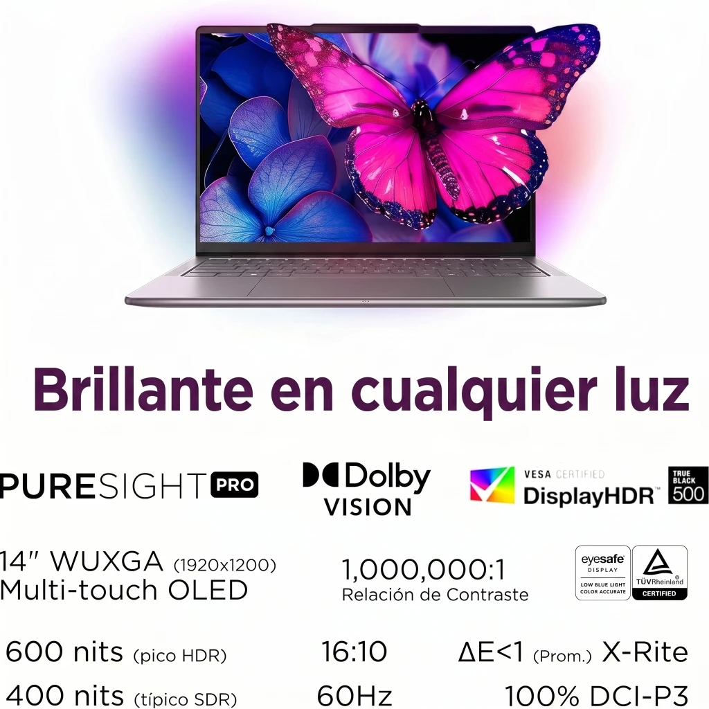 Imagen 5 de Notebook Lenovo Yoga Slim 7i Gen10 Aura Edt Ultra 7 256V 16GB 1TB 14" W11H
