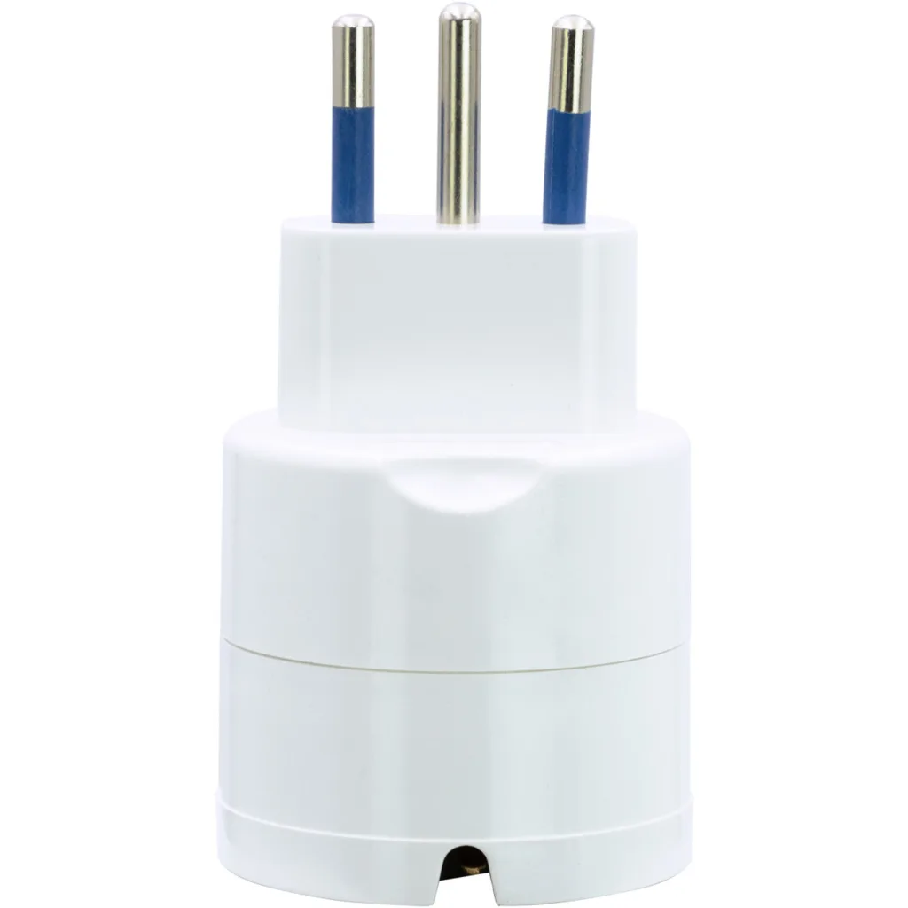 ADAPTADOR SCHUKO 2P+T 10A 250V 1500W BLANCO