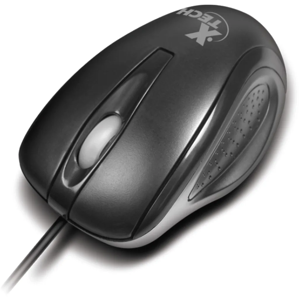 Mouse Alámbrico XTech XTM-175 Óptico 1000DPI USB 3 Botones Color negro