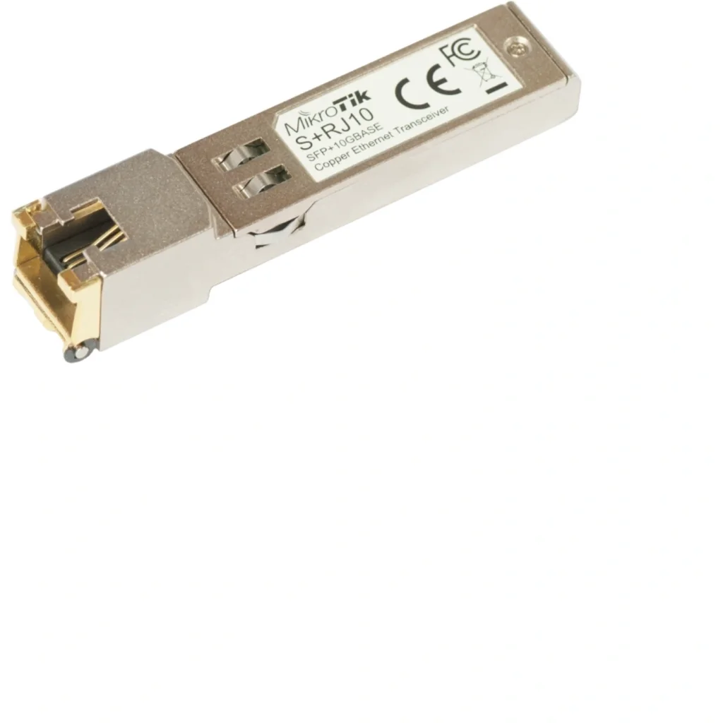 MIKROTIK SFP+10GBASE Cobre Modulo 10/100/1000/2500/5000/10000 RJ45