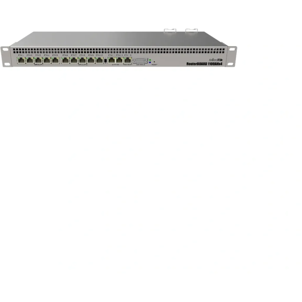 MIKROTIK RB1100AHx4 with RouterOS L6, indoor case