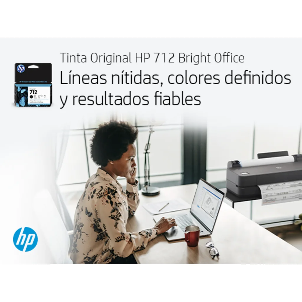 Imagen 4 de Cartridge HP 712 Negro para Impresora DJ T210 T230 T250 T630 T650, 80ml  