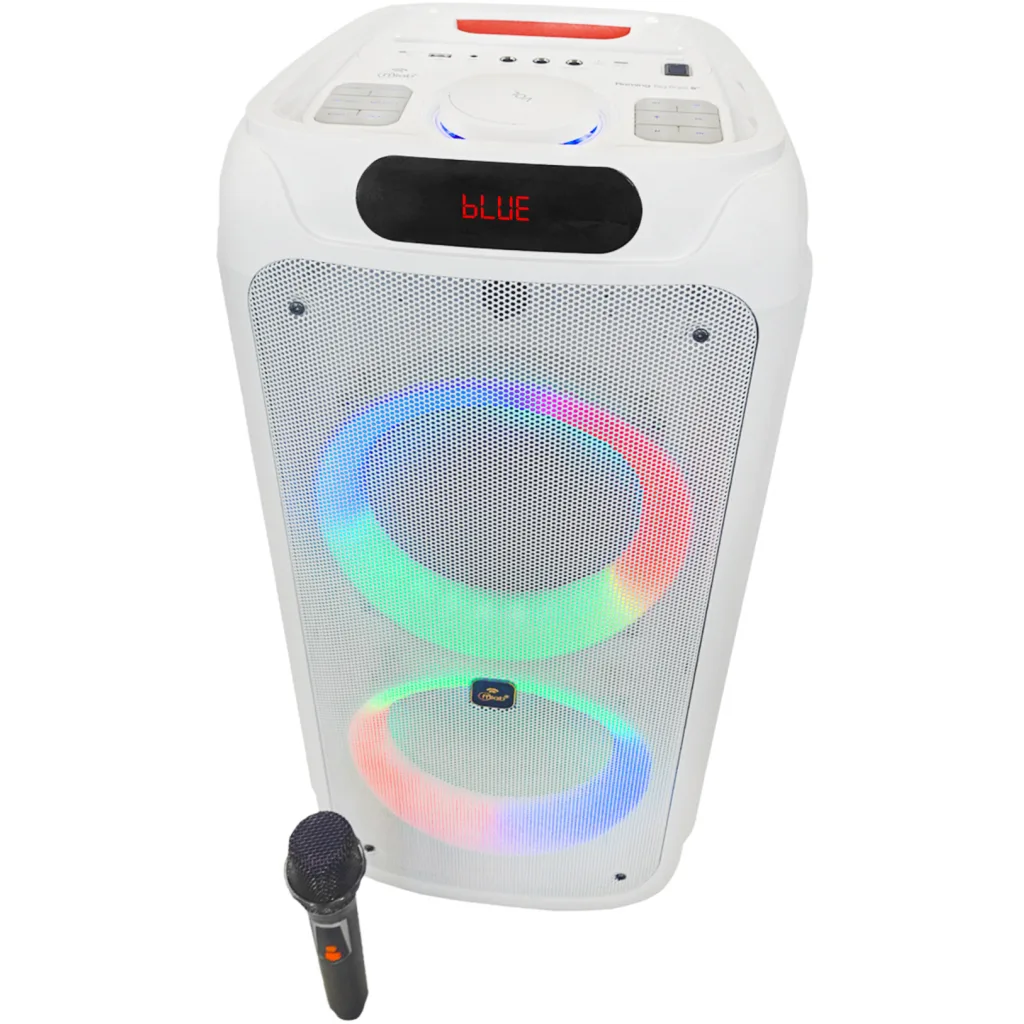 Imagen 2 de MLAB PARLANTE FLAMING POWER BASS 10" x 2 MICROFONO INALAMBRICO W
