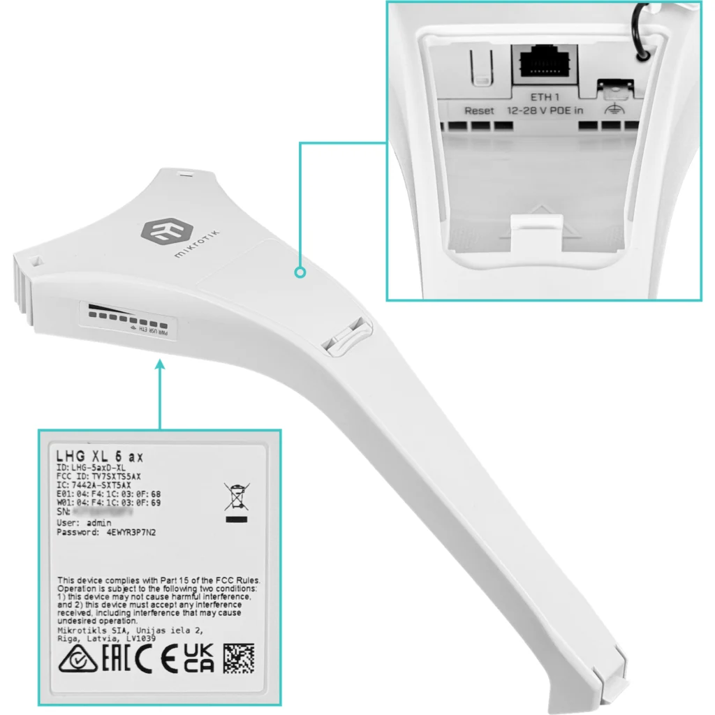 MIKROTIK 27dBi Grilla 5GHz 1-1000 L3 550mm-Diam inc24V