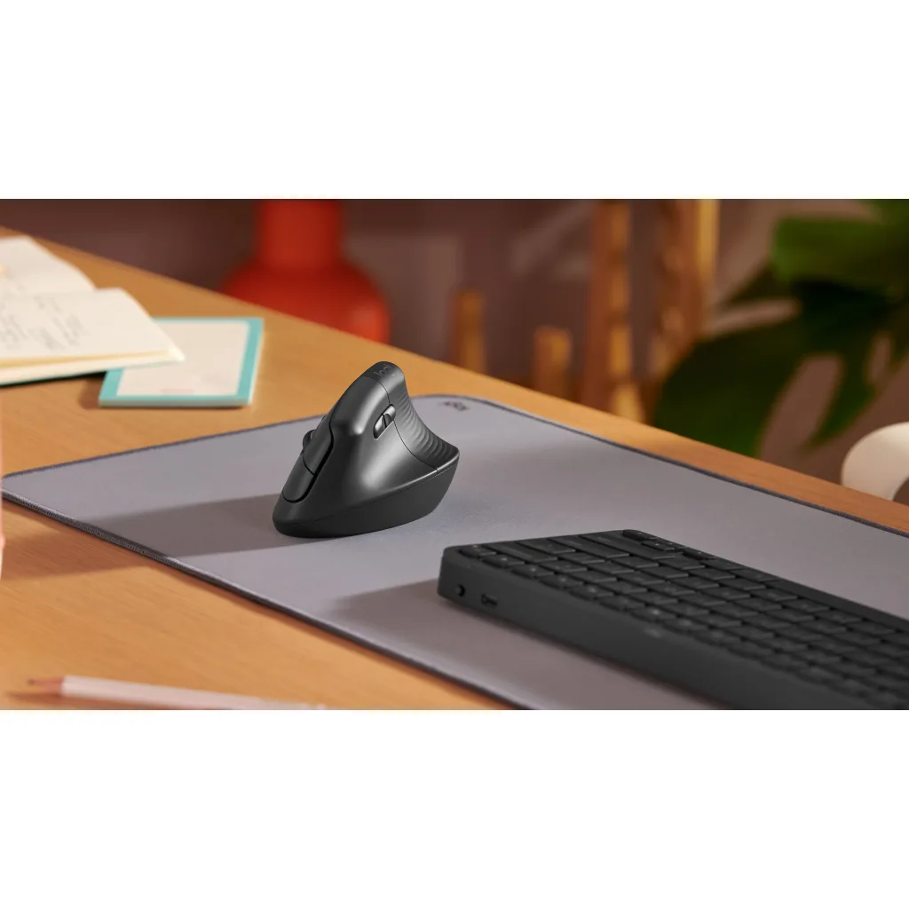 Imagen 7 de Mouse Ergonónico Inalámbrico Logitech Lift Vertical 4000DPI 6 BT Rosado
