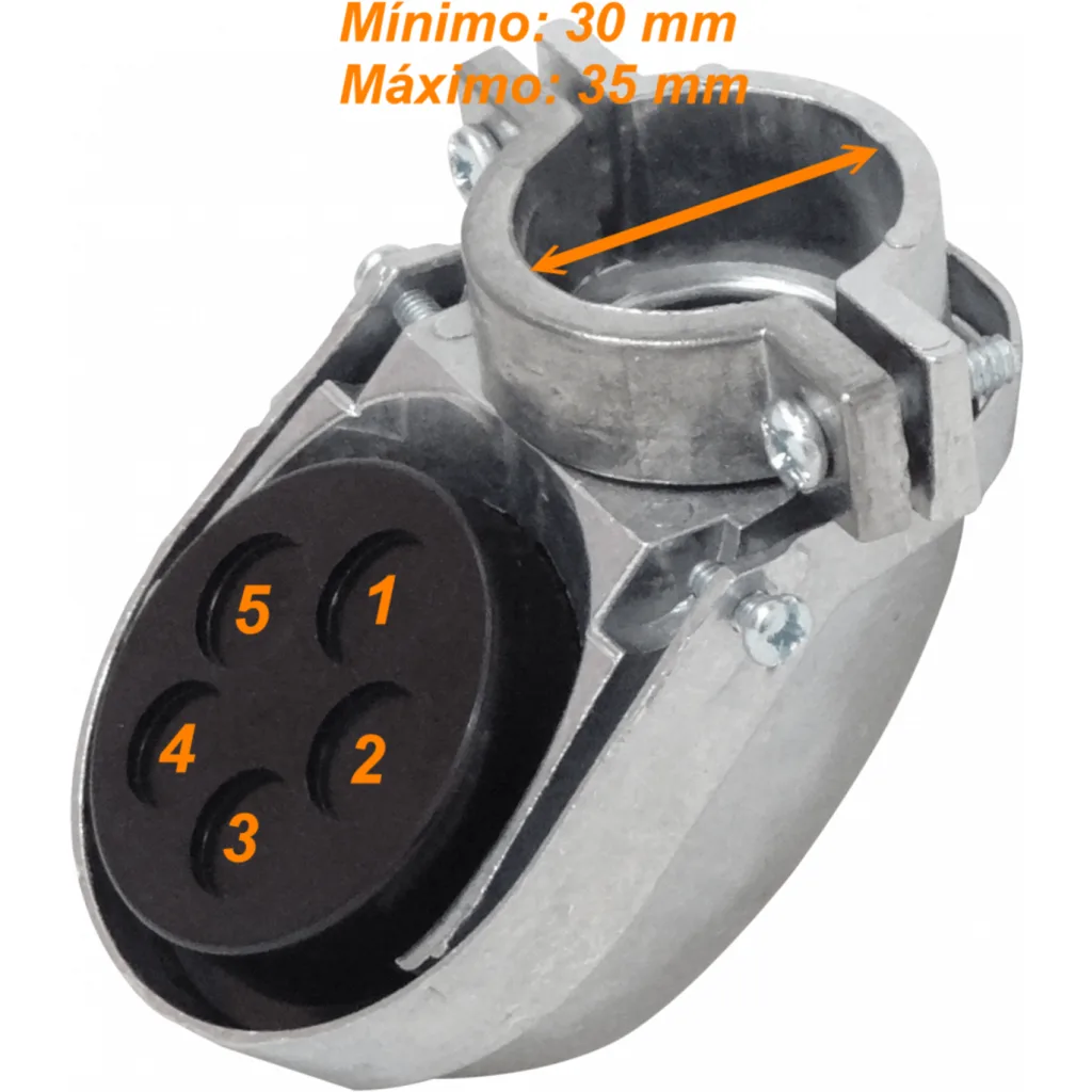 32mm 30-35mm Tapa Superior para Conduit EMT con 5 Salidas de Cable
