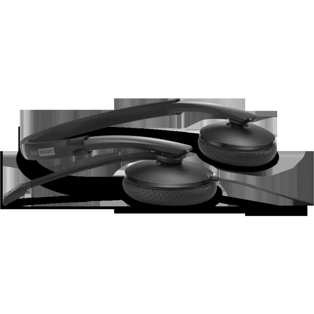 Imagen 5 de Audífonos Alámbricos OverEar Lenovo Wired VoIP, USB-C/USB-A Ms Teams, Negros