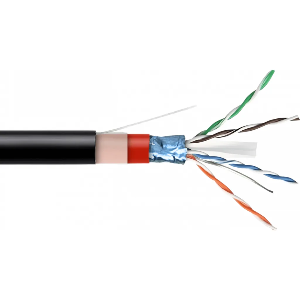 FURUKAWA Negro F/UTP Cable CAT6 Int-Ext 23AWG Unifilar Por Metro