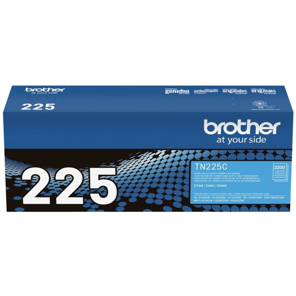 Imagen 5 de Toner Brother TN-225C Cyan HL3140-3170-3180-9130-9330-9340 2200 Páginas